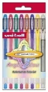 ROLLER GEL UNI-BALL SIGNO NOBLE METAL 0,8 (UM-120AC8P) PASTEL ESTUCHE DE 8 SURTIDOS