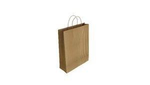BOLSA PAPEL KRAFT VERJURADO 27x37 RECI P/50