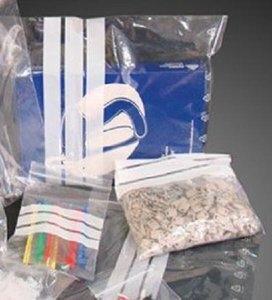BOLSA AUTO-CIERRE MINIGRIP con FRANJAS 80x120 mm PAQUETE de 100