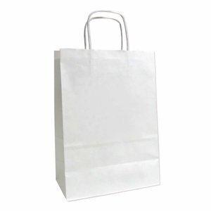BOLSA de PAPEL ANDINA CELULOSA BLANCA 32x40x14 cm BLANCO PAQUETE de 50