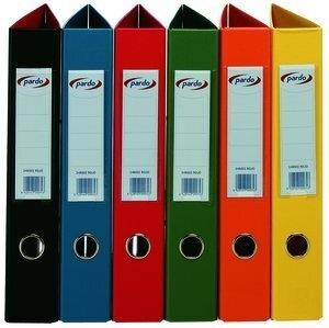 ARCHIVADOR palanca PARDO PLASTICO EXTRA Fº 70mm NEGRO