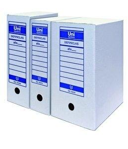 CAJA ARCHIVO DEFINITIVO UNISYSTEM DEFINICLAS CARTON Fº DOBLE (367x251x200mm)
