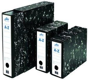 CAJA para ARCHIVADOR OLEF  4º APAISADO 82mm JASPEADO