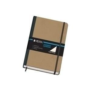 CUADERNO VESTA NATURE A5 96h 80gr. HORIZONTAL con GOMA
