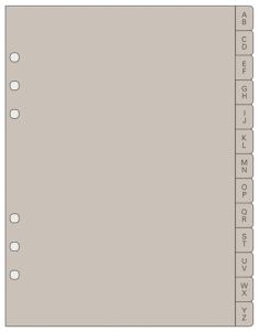 RECAMBIO AGENDA FINOCAM R1064 OPEN 1000 155x215 INDICE A-Z PLAST. 13 PEST.
