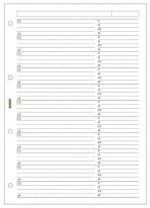 RECAMBIO AGENDA FINOCAM R4052 OPEN 4000 210x297 TELEFONOS 50h