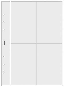 RECAMBIO AGENDA FINOCAM R1066 OPEN 1000 155x215 FUNDA para 4 TARJETAS 6 uds.