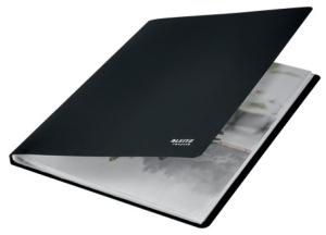 CARPETA FUNDAS (TARIFARIO) LEITZ RECYCLE PP FLEXIBLE A4 40 F. NEGRO