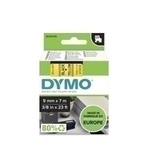 CINTA de ROTULAR DYMO LM D1 7m  9mm NEGRO sobre AMARILLO (40918)