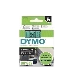 CINTA de ROTULAR DYMO LM D1 7m  9mm NEGRO sobre VERDE (40919)