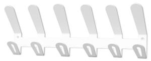 PERCHERO PARED EC/02 6 COLGADORES COLOR BLANCO