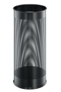 PARAGUERO DURABLE EN ACERO CON REJILLA CAPACIDAD 28.5L NEGRO