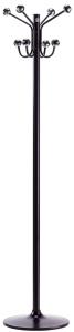 PERCHERO CILINDRO PIE METALICO H-16 8 BOLAS 175x37 NEGRO