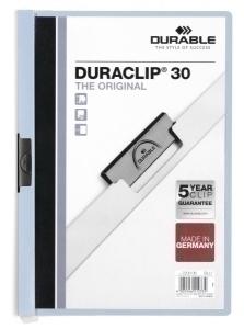 DOSIER CLIP DURACLIP PVC A4 2200 pinza METAL 30h AZUL CLARO