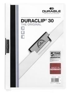 DOSIER CLIP DURACLIP PVC A4 2200 pinza METAL 30h BLANCO