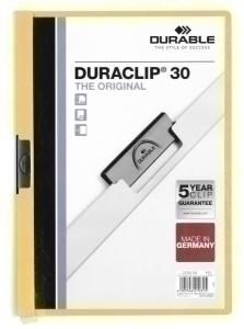 DOSIER CLIP DURACLIP PVC A4 2200 pinza METAL 30h AMARILLO