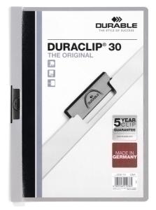 DOSIER CLIP DURACLIP PVC A4 2200 pinza METAL 30h GRIS