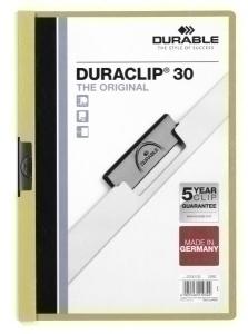 DOSIER CLIP DURACLIP PVC A4 2200 pinza METAL 30h VERDE CLARO