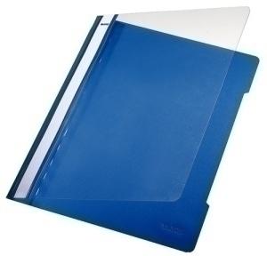 DOSIER FASTENER LEITZ (PLASTICO) PVC A4 con TARJETERO AZUL