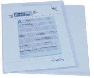 DOSIER ANGULO RECTO IBERPLAS PVC 150  Fº CRISTAL