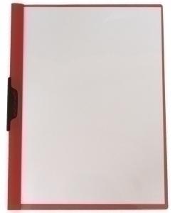DOSIER CLIP DATABANK PP A4 pinza METAL 30h ROJO
