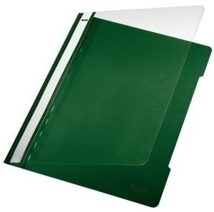 DOSIER FASTENER LEITZ (PLASTICO) PVC A4 con TARJETERO VERDE