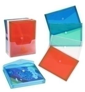 DOSIER SOBRE CARCHIVO FUELLE PP VELCRO A4 CRISTAL