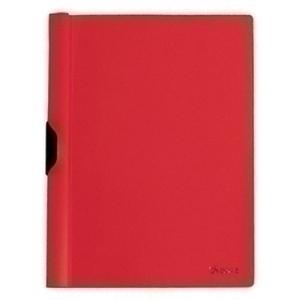 DOSIER CLIP PP A4 pinza METAL 30h ROJO