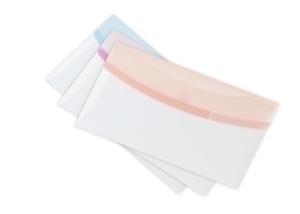 DOSIER SOBRE TARIFOLD COLOR DREAM PP RECICLABLE con VELCRO 136x250 mm (RECIBOS) SEMI OPACO SURTIDO PACK de 6