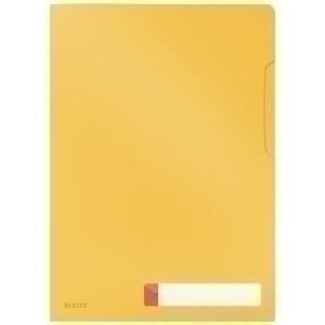 DOSIER ANGULO RECTO LEITZ COSY PP RECICLABLE SEMI OPACO A4 AMARILLO PACK de 3