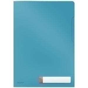 DOSIER ANGULO RECTO LEITZ COSY PP RECICLABLE SEMI OPACO A4 AZUL PACK de 3