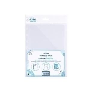 DOSIER con DOBLE BOLSA CARCHIVO INGENIOX PP A5 TRANSPARENTE