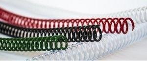 ESPIRAL PLASTICO paso 64 (5:1) TRASPARENTE 10 mm CAJA de 100