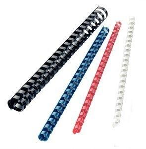 CANUTILLO PLASTICO 21 anillas paso US NEGRO 45 mm OVALADO CAJA de 25