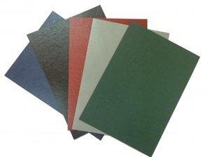 TAPA de ENCUADERNAR YOSAN CARTON GOFRADO PIEL A4 0,8 mm VERDE CAJA de 50