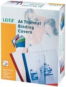 TAPA de ENCUADERNAR TERMICA LEITZ A4  4 mm ctr.240 g BLANCO CAJA de 100