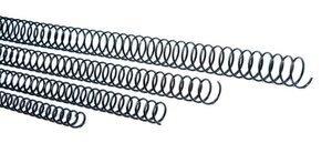 ESPIRAL METALICA paso 56 (4:1) NEGRO  6 mm CAJA de 200