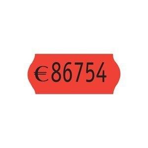 ETIQUETAS de PRECIOS PRYSE ADH.REMOVIBLE 26x12 mm ONDA NARANJA FLUOR ROLLO 1.000 uds.