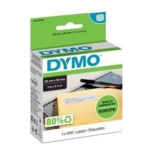 ETIQUETAS DYMO LABEL WRITER  25x54 mm ROLLO 500 uds.PAPEL BLANCO REMITENTE (11352)