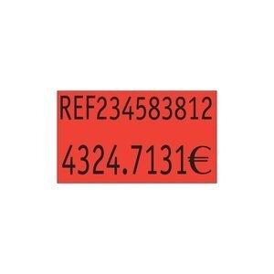 ETIQUETAS de PRECIOS PRYSE ADH.REMOVIBLE 26x16 mm NARANJA FLUOR ROLLO 1.000 uds.