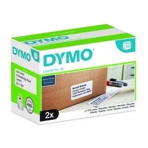 ETIQUETAS DYMO LABEL WRITER  102x59 mm PACK 2 ROLLOS 575 uds.PAPEL BLANCO ENVIO ALTA CAPACIDAD