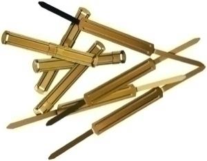 FASTENER OFFICE CLUB METAL DORADO (Caja de 50)