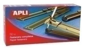 FASTENER APLI METAL DORADO (Caja de 50)