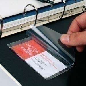 FUNDA ADHESIVA APLI  55x102mm BOLSILLO para ETIQUETAS PAQUETE de 6