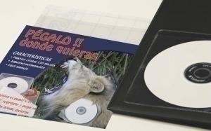 FUNDA CD/DVD IBERPLAS PVC 130x130 ADHESIVA (140 ) PAQUETE de 100