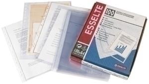 FUNDA MULTITALADRO ESSELTE PP  80  CRISTAL LISO A4 11 TAL.RFZO. PAQUETE de 100