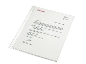 FUNDA MULTITALADRO ESSELTE PP 120  CRISTAL LISO A4 11 TAL.sin REFUERZO PAQUETE de 100