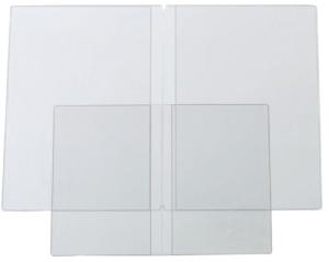 FUNDA PORTACARNET IBERPLAS PVC (MENUS) 200  PL.NJ.DOBLE Fº PAQUETE de 25