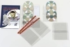 FUNDA CD/DVD IBERPLAS PVC A4 con 4 TALAD. C/REFZO. 4 DPTO. (150 ) PAQUETE de 15