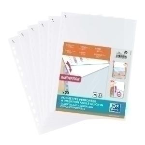 FUNDA MULTITALADRO ELBA PP 50  EAZ IN SCHOOL LIFE TRANSPARENTE A4 11 TAL. PAQUETE de 50